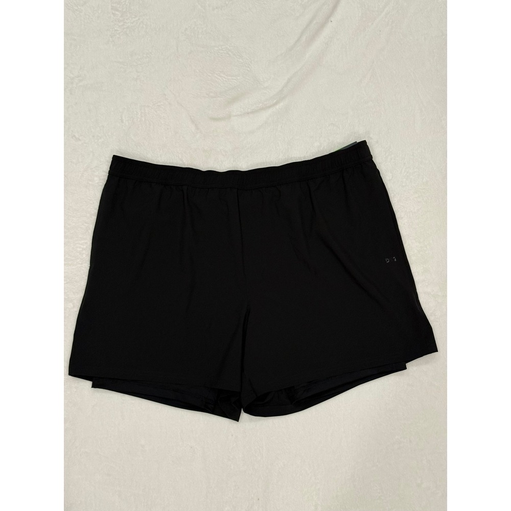 DSG Agility 2-in-1 Training Shorts Mens XXL Black 5 Inch Inseam Built-in Liner
